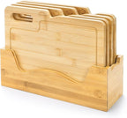 ZENFUN 4 Pack 12.5"L x 9.8"W Bamboo Cutting Boards - Image 3