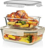Razab 4 Pc Airtight Large Glass Food Storage Containers - Image 9