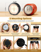 Puck Lights, Battery Operated Wireless LED Under Cabinet Lighting - Image 4