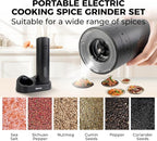 110ml Electric Salt and Pepper Grinder Set, Rechargeable salt and pepper shakers - Image 10