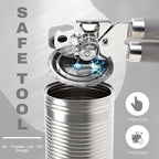 Manual Can Opener with Magnet, Heavy Duty Hand Can and Bottle Opener with - Image 4