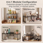 Set of 2 Cabinet Organizers 12.6''W 44 LBS Load Capacity Heavy Duty Kitchen - Image 6
