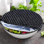 Patelai 10 Pcs Bowl Covers Reusable in 5 Size Stretch Cloth Fabric Elastic Food - Image 7