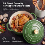 Zulay Kitchen 6 Quart Enameled Cast Iron Dutch Oven Pot - Image 6