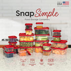 IRIS USA 44 PC Plastic Food Storage Containers - Image 9