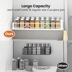 Mystozer 16.9 Inch Wide Large Capacity Magnetic Spice Rack - Image 3