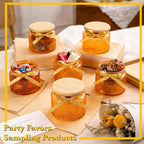 4 oz Amber Mini Glass Jars - Image 3