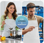 Utopia Kitchen 4 Pack Bib Apron Adjustable - Image 5