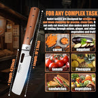 Huusk Japanese Folding Nakiri Knife - Image 5
