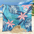 WIWIGO Beach Blanket Waterproof Sandproof Beach Mat 79" X 83"/10'x9'for 2-8 - Image 3