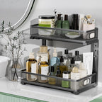 Under Sink Organizer 2 Pack, High Adjustable 2 Tier Under Sink Organizers and - Image 7