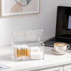 Clear Acrylic Cotton Swab Ball Holder Qtip Organizer - Image 8