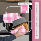 Native Fab Buffalo Plaid Check Oven Mitts and Pot Holders Set of 4, 100% Cotton - Image 3