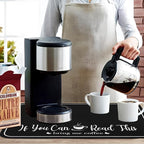 Coffee Bar Mat for Countertops 19inx12in, Absorbent Hide Stain Anti-Slip Cafe - Image 3