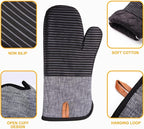 4PCS TIPTAP Oven Mitts, Kitchen Oven Mitts Set, Non Slip Cotton Oven Mitt and - Image 4