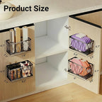 4 Pack Cabinet Door Organizer, Adhesive Inside Cabinet Door Storage - Image 3