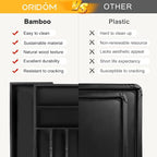 Large Premium Bamboo Silverware Organizer - Image 6