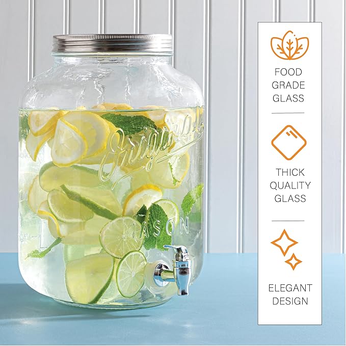 2 GALLON Glass Drink Dispensers - Image 6