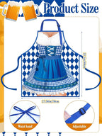 Geetery 4 Pcs Chicken Aprons for Women Rooster Print Apron Waterproof - Image 3