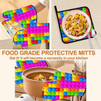 Autism Jigsaw Puzzle Oven Mitts & Potholder Set of 4 - Image 5
