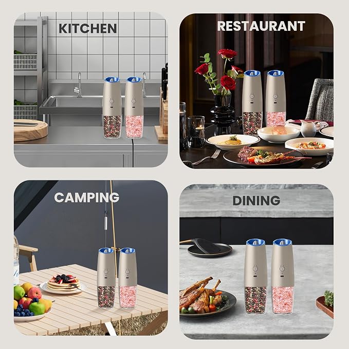 Rechargeable Salt And Pepper Grinder Set - Image 7