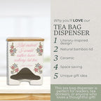 Steel Mill & Co Ceramic Tea Bag Dispenser - Image 7