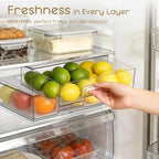 Criusia Stackable Storage Drawers, 3 Pack Clear Acrylic Makeup & Bathroom - Image 7