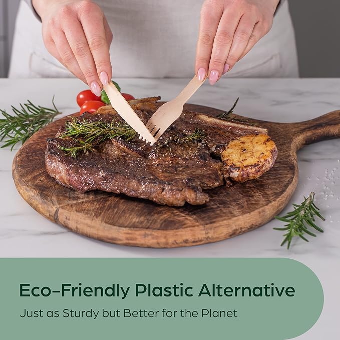 Wooden Disposable Knives - Image 2