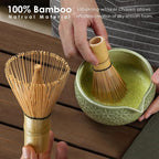 7Pcs Matcha Whisk Set, Matcha Set Whisk and Bowl, Bamboo Scoop, Scoop Rest - Image 5