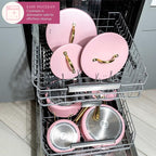 Paris Hilton Iconic Nonstick Pots and Pans Set, Matching Lids - Image 7