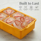 KitchFort Large Silicone Ice Cube Tray, Easy Release 2" Big Ice Cubes - Image 2