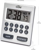 CDN Direct Entry 2- Alarm Digital Kitchen Timer | Counts Up & Down, 10 Hours by - Image 11