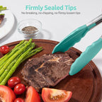 600ºF Heat Resistant Kitchen Tongs: U-Taste 9 inch Silicone Cooking Tong - Image 9
