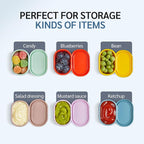 ISSEVE 12Pcs/Set Nesting Silicone Food Storage Containers - Image 7