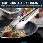 Anaeat 3 Pack 7" Mini Stainless Steel Locking Tongs - Image 5