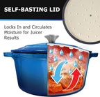 Mueller 6qt Enameled Cast Iron Dutch Oven, Heavy-Duty Casserole and Braiser Pan - Image 5