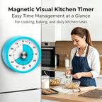 Searon Magnetic Visual Kitchen Timer, 60 Minute Countdown Timer - Image 2