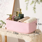 MiniArk Small Storage Baskets for Organizing | Closet Organizer Bins | Shelf - Image 3