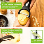 Spring Chef Swivel & Vegetable Julienne Peeler Set - Image 4