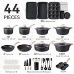 CAROTE 44pcs Pots and Pan Set Nonstick, Cookware Sets, Cooking Set Non Stick - Image 2