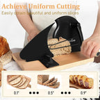 Brvclon Manual Bread Slicer Adjustable Thickness, Hand Crank Bread Slicer - Image 2