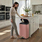 8 Gal Kitchen Trash Can, 30L Recycling or Garbage Bin, Brushed Stainless Steel - Image 9