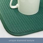 S&T INC. Dish Drying Mat, 16” x 18”, Absorbent Microfiber Kitchen Counter Mat - Image 3
