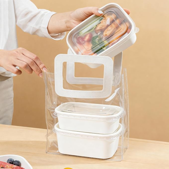 DI QIU REN 50-Pack 29oz Disposable Meal Prep Containers - Image 7