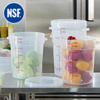 CURTA 22 Quart Translucent Round Food Storage Container - Image 5