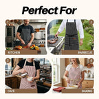 2Pack Adjustable Kitchen Apron for Women Men - Image 7