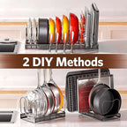 ORDORA Pots and Pans Organizer under Cabinet - Image 5