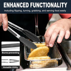 Anaeat 3 Pack 7" Mini Non-Stick Silicone Locking Tongs - Image 7