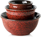HASENSE Ceramic Mixing Bowls, Large Serving Dishes Set of 3 by Hasense