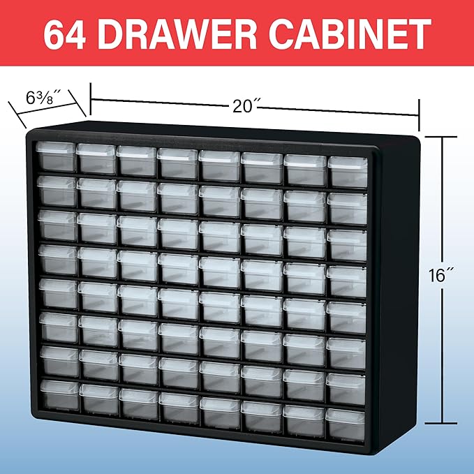 Akro-Mils 64-Drawer Plastic Drawer Storage Cabinet - Image 3